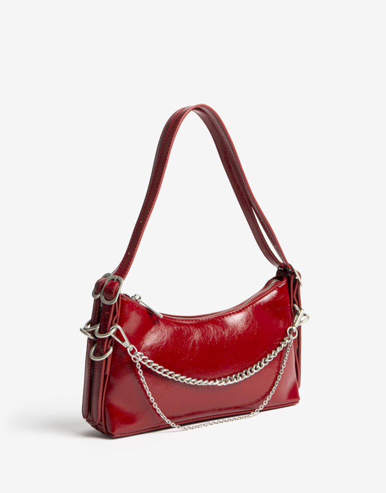 City Cartera Formato Bandolera - Rojo Medio