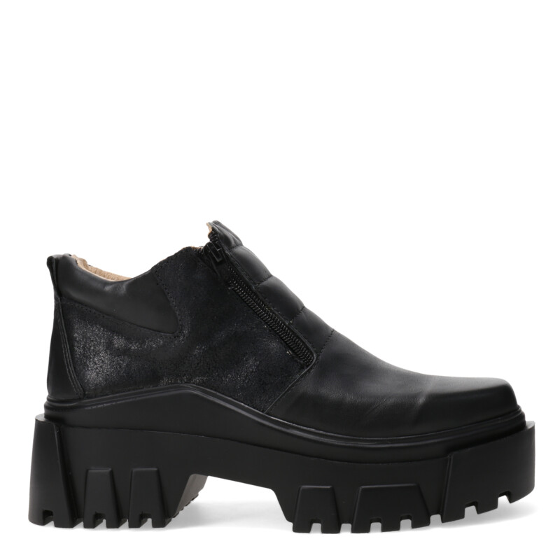 Zapato de Mujer Miss Carol HAI de cuero con cierre lateral Negro