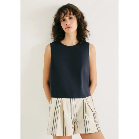 CAMISETA REGATA FEM AZUL MARINHO