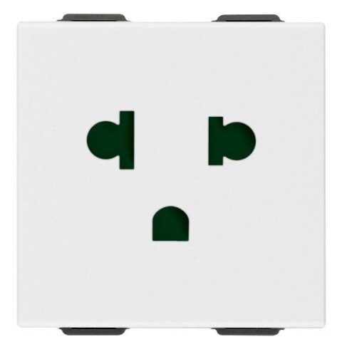 MODULO TOMA EUROAMERICANA 2X16A+T 2MOD BLANCO NEVE UP MODULO TOMA EUROAMERICANA 2X16A+T 2MOD BLANCO NEVE UP