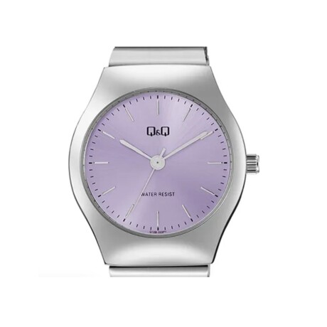 Reloj Análogo Q&Q De Acero para Mujer Esfera Lila Reloj Análogo Q&Q De Acero para Mujer Esfera Lila