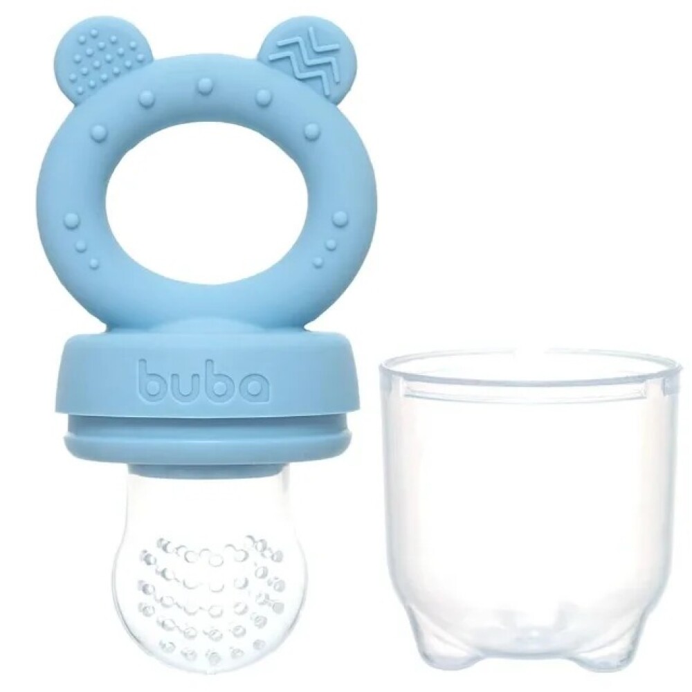 Set molde helado y mordillo alimentacion BUBA celeste