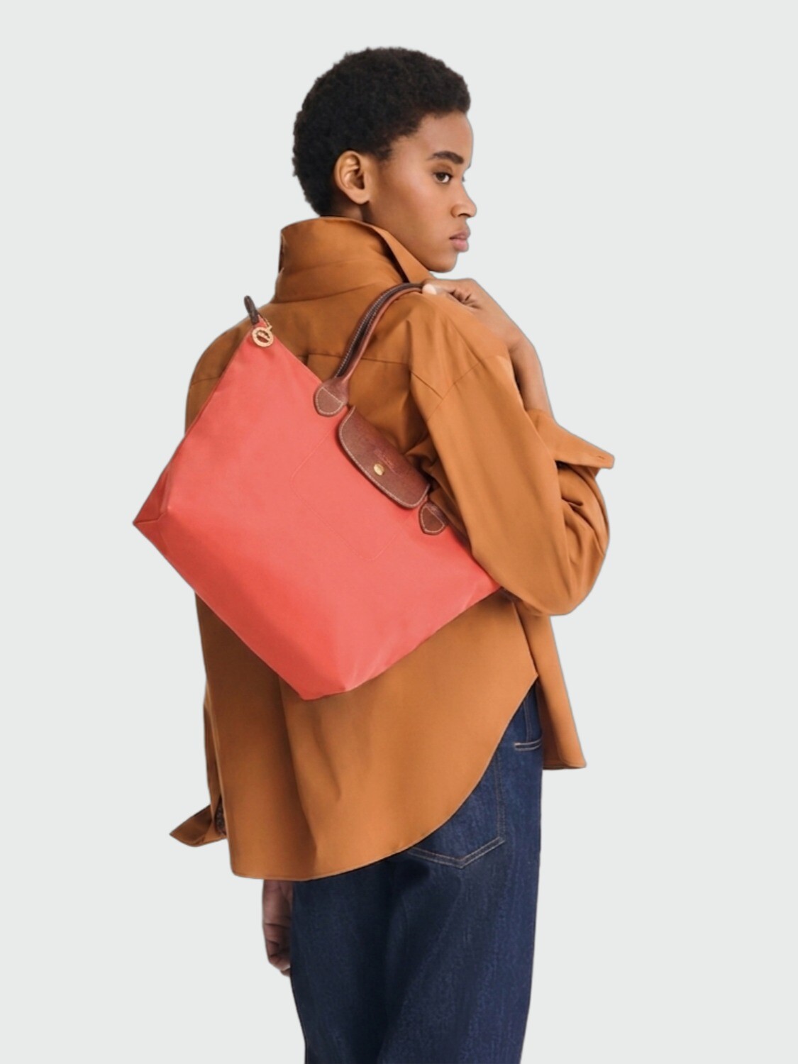 LONGCHAMP - LE PLIAGE ORIGINAL, CARTERA DE MANO S Rojo