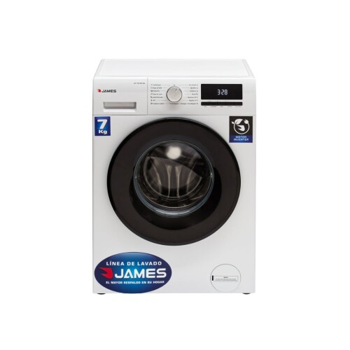 Lavarropas Carga Frontal Blanco 7 Kg Inverter - Modelo LR 7120 INV BL - James Lavarropas Carga Frontal Blanco 7 Kg Inverter - Modelo LR 7120 INV BL - James