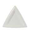 Plato Triangular blanco H 25 cms L 27 K302 Plato Triangular blanco H 25 cms L 27 K302