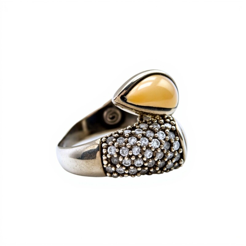 Anillo Varios-Plata y Oro-Piedra Zirconia-AN5588 conpiedra
