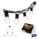 Guirnaldas Guia De 25 Luces Vintage Exterior + 2 Repuestos Amarillo