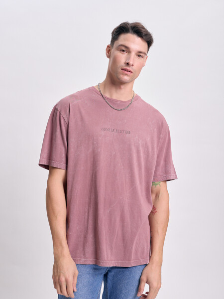 Remera oversize Mariposa Marron