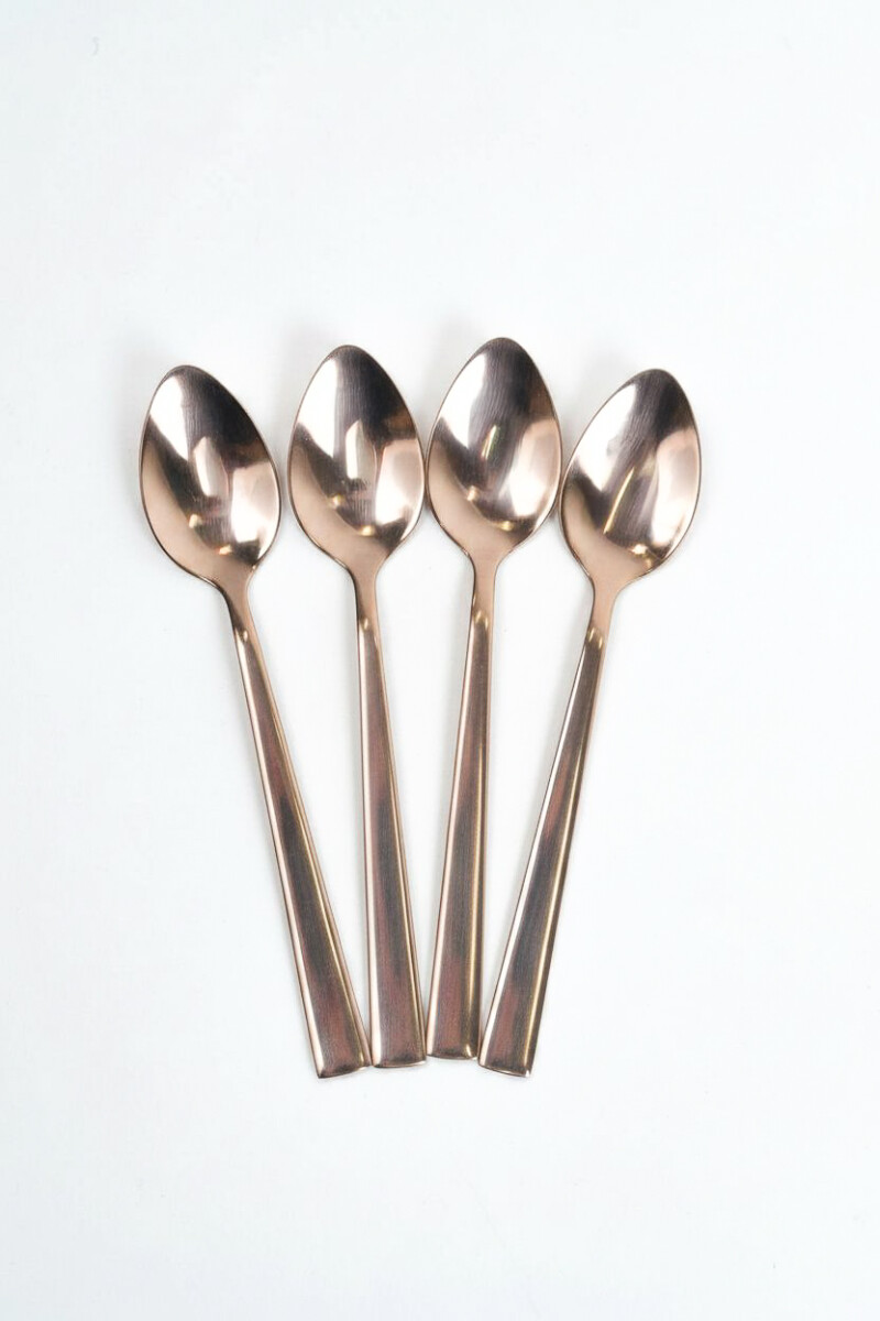Cuchara Helado Quara, Set 4 Un. - Rosa Claro 
