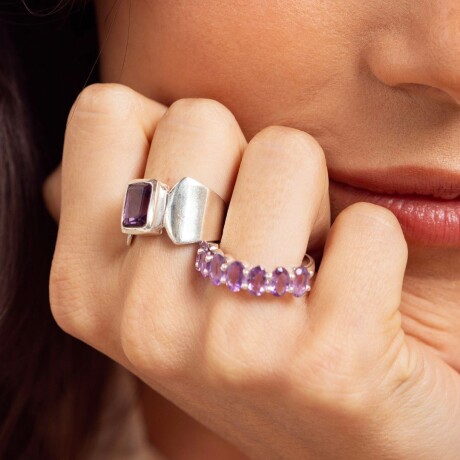 Anillo London Amatista - Plata 925 Anillo London Amatista - Plata 925