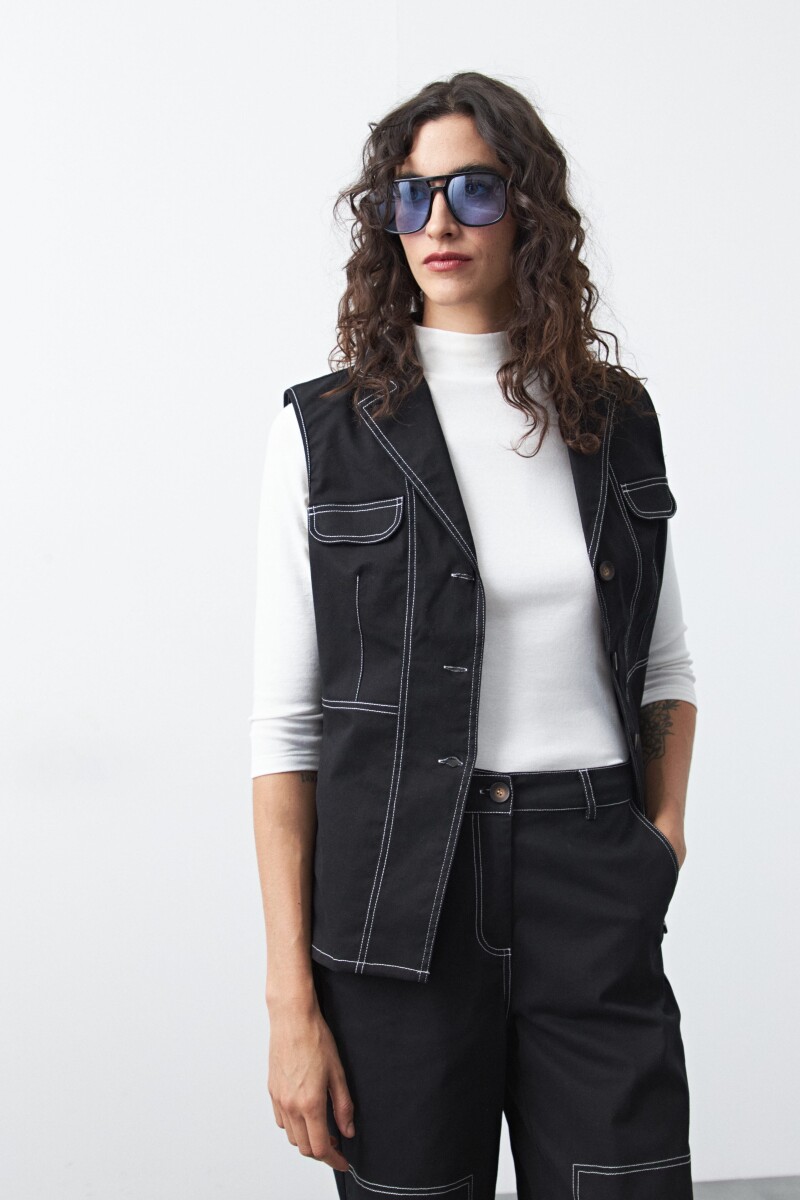 CHALECO BERTA Negro