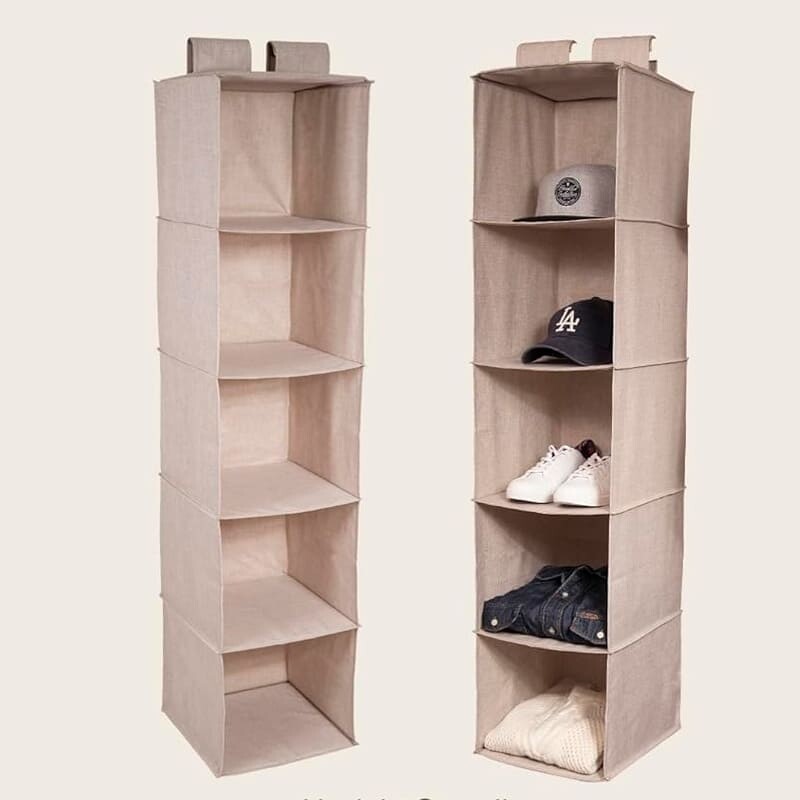 Organizador colgante de ropa para armario 5 niveles Organizador colgante de ropa para armario 5 niveles