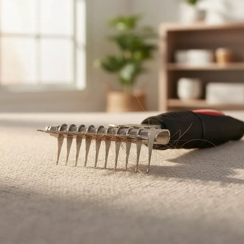 PEINE SACANUDO MANGO ROJO PEINE SACANUDO MANGO ROJO