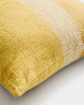 Almohadón Nurei de algodón y lino amarillo, 50 x 50 cm Almohadón Nurei de algodón y lino amarillo, 50 x 50 cm