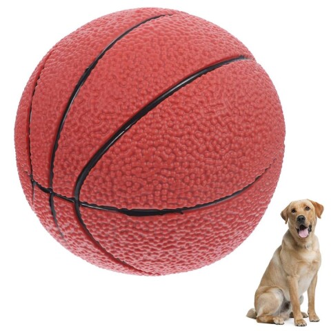 Juguete Perro Gato Pelota Mascota Basquet Masticable Chifle Variante Color Marron