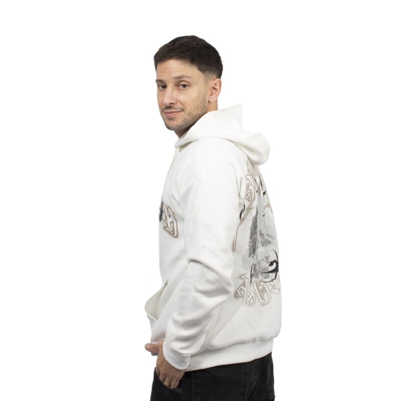 CANGURO ACTIVE HODDIE CON ESTAMPA Unisex - XC04 Blanco