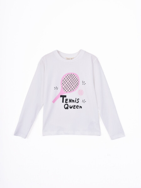 REMERA M/L SPORTY BLANCO
