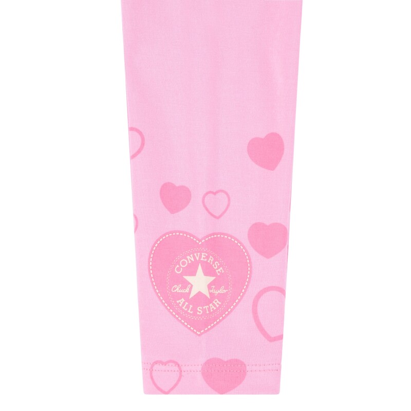 Conjunto Hoodie & Heart Legging de Niña Blanco