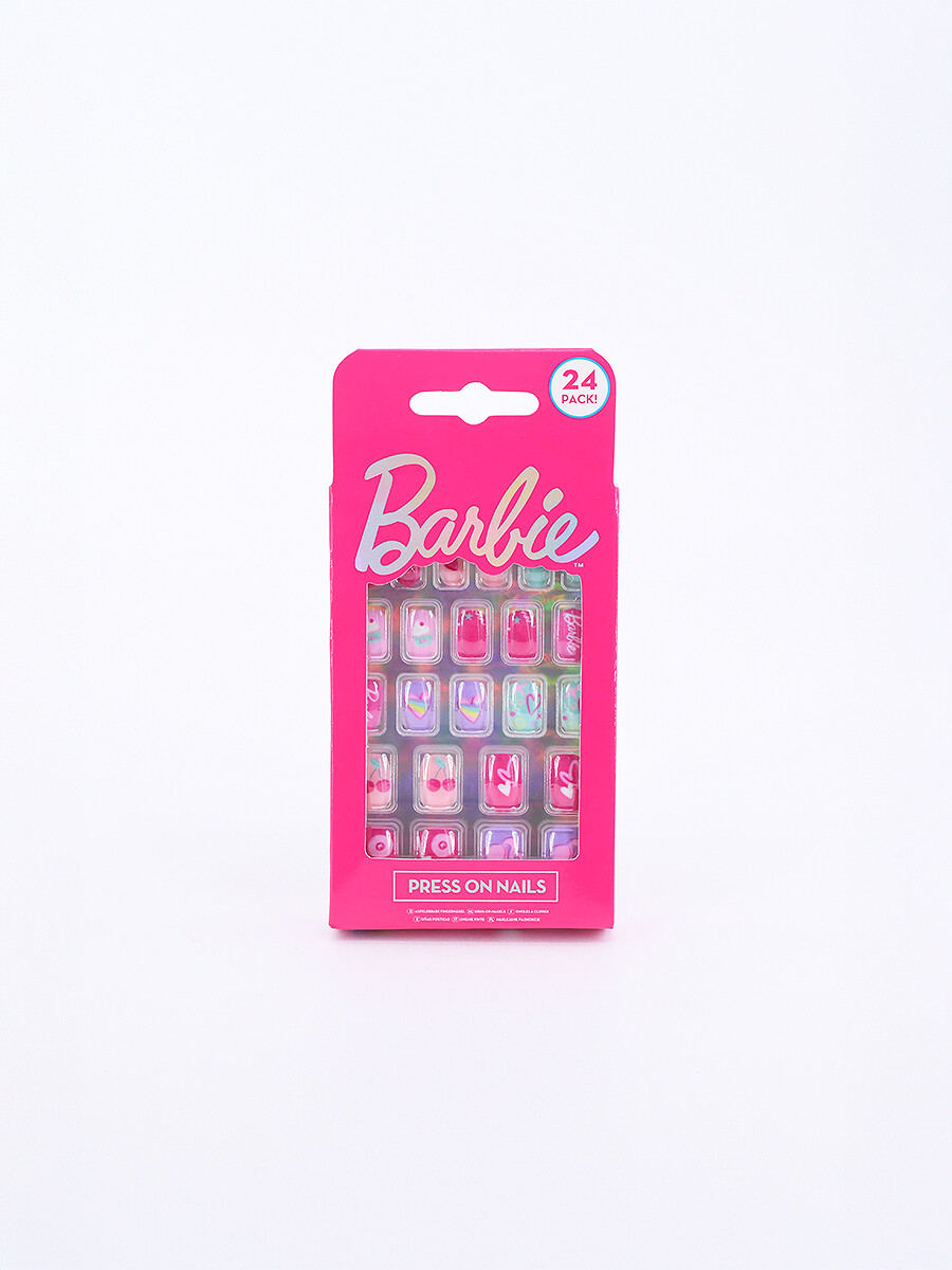 BARBIE EXTRA PRESS ON NAILS - ROSADO 