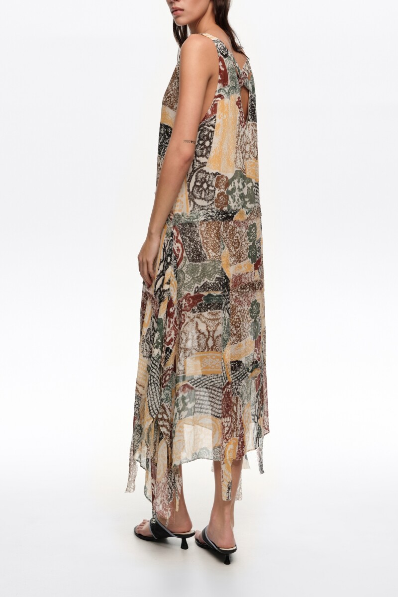 VESTIDO ENCAJE Marfil