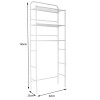 Mueble sobre inodoro Sensei D´Acqua 3 estantes Blanco