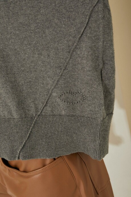 POLERA MALENA GRIS