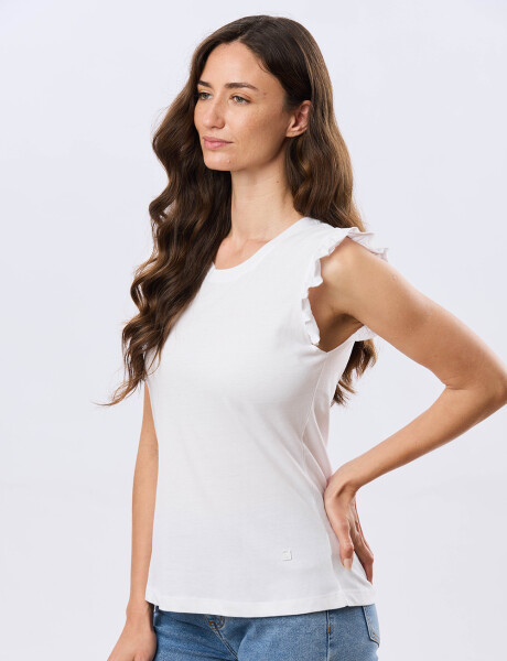 REMERA LISA DE ALGODÓN Blanco