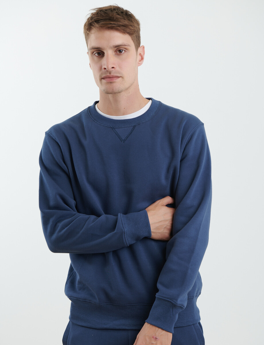 470559 SWEATER HARRY Azul Piedra Melange