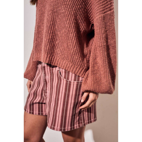 Sweater Bouclé Texturado Terracota