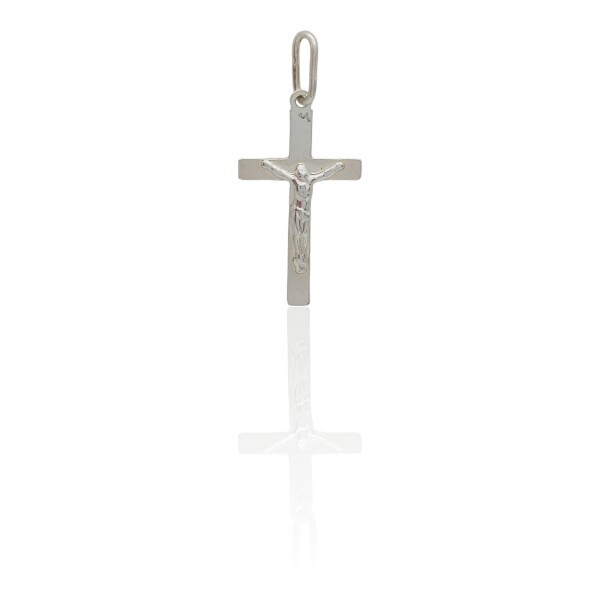 Dije Cruz, Crucifijo-Plata 925-Sin piedra-CP3190 Sinpiedra
