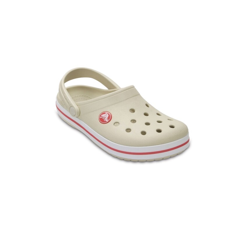 Crocs Band K Zueco C/tira Atras Beige-blanco