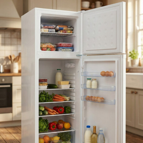 Heladera con freezer Daewoo 207Lts | Sistema frio humedo | Color blanco Heladera con freezer Daewoo 207Lts | Sistema frio humedo | Color blanco