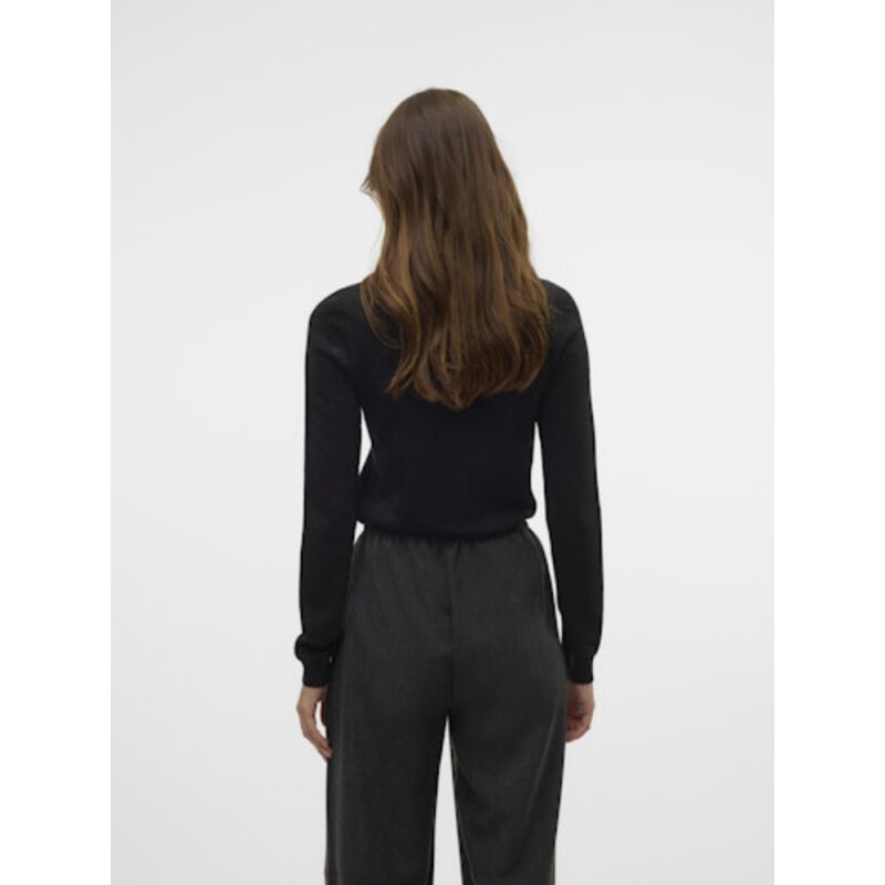 VMHAPPYGLITTER LS ROLLNECK PULLOVER BOO B-15 1 Black/Detail W. DTM L