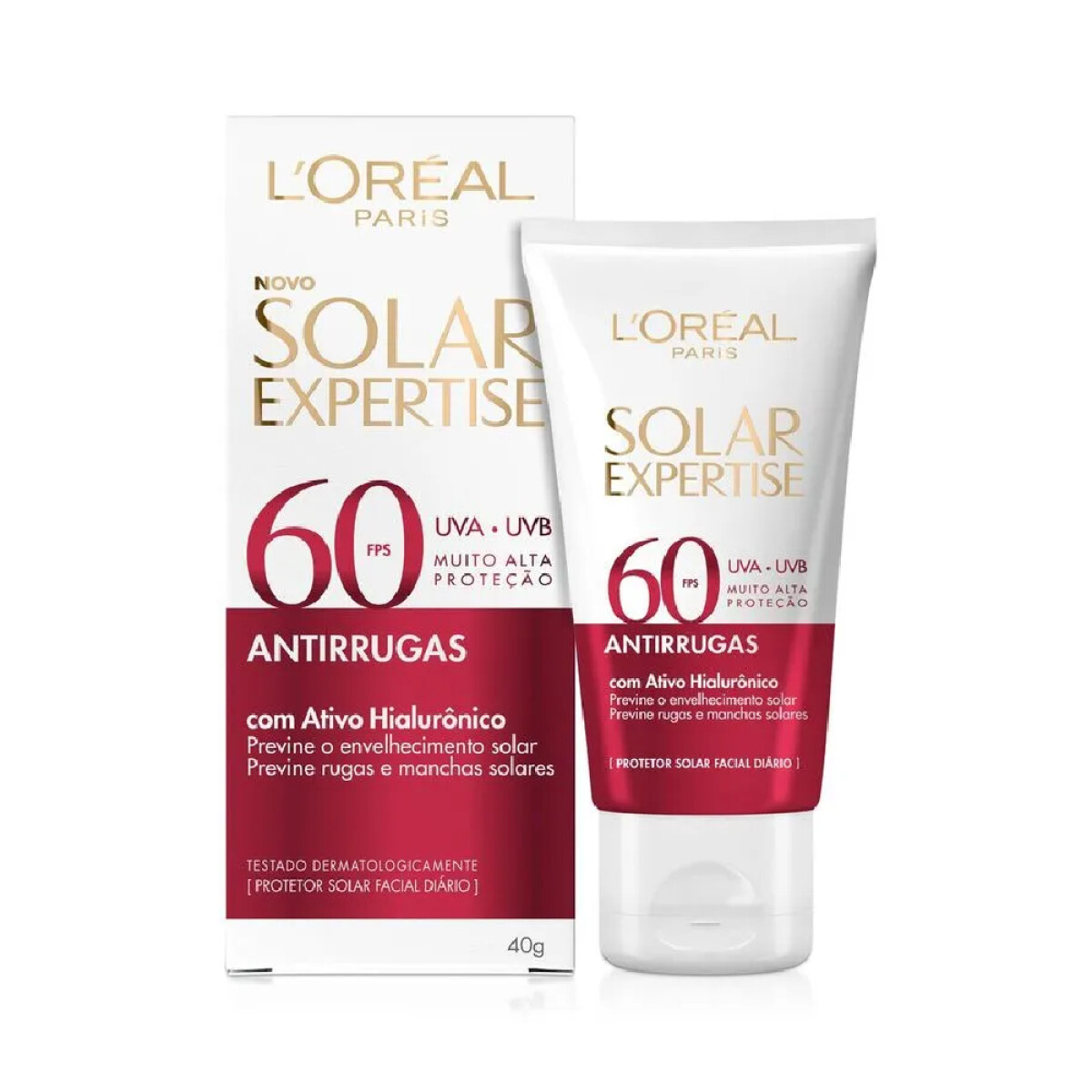 Protector Solar L'Oréal Paris Expertise Antirrugas FPS60 40g 