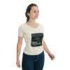 Muvem Ladies Print V Neck T-Shirt Amarillo