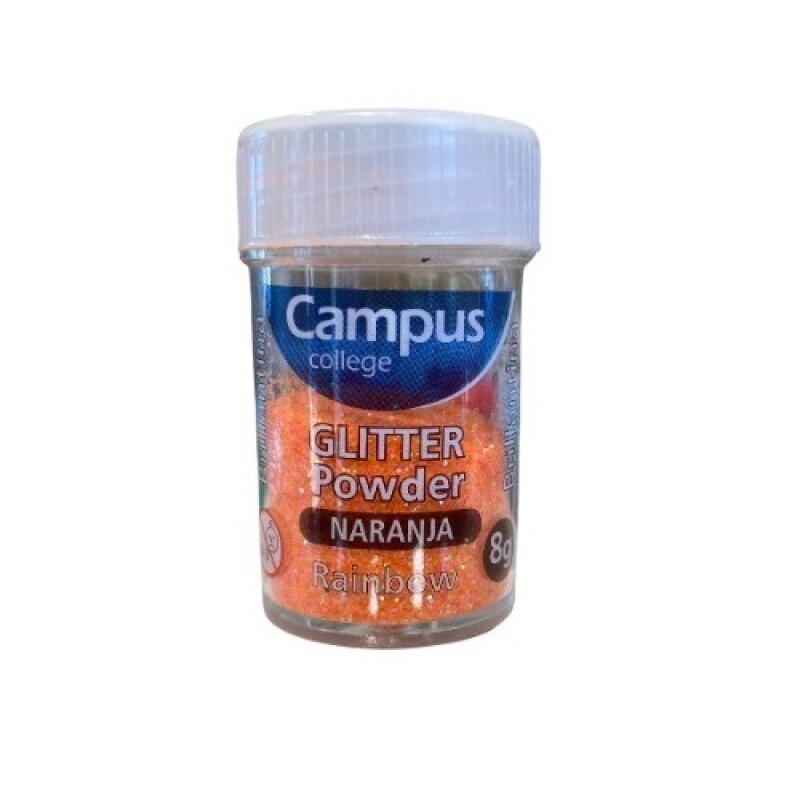 Brillantina En Polvo Campus University Naranja Frasco De 8 G #BRILLANTINA EN POLVO CAMPUS UNIVERSITY NARANJA FRASCO DE 8 G