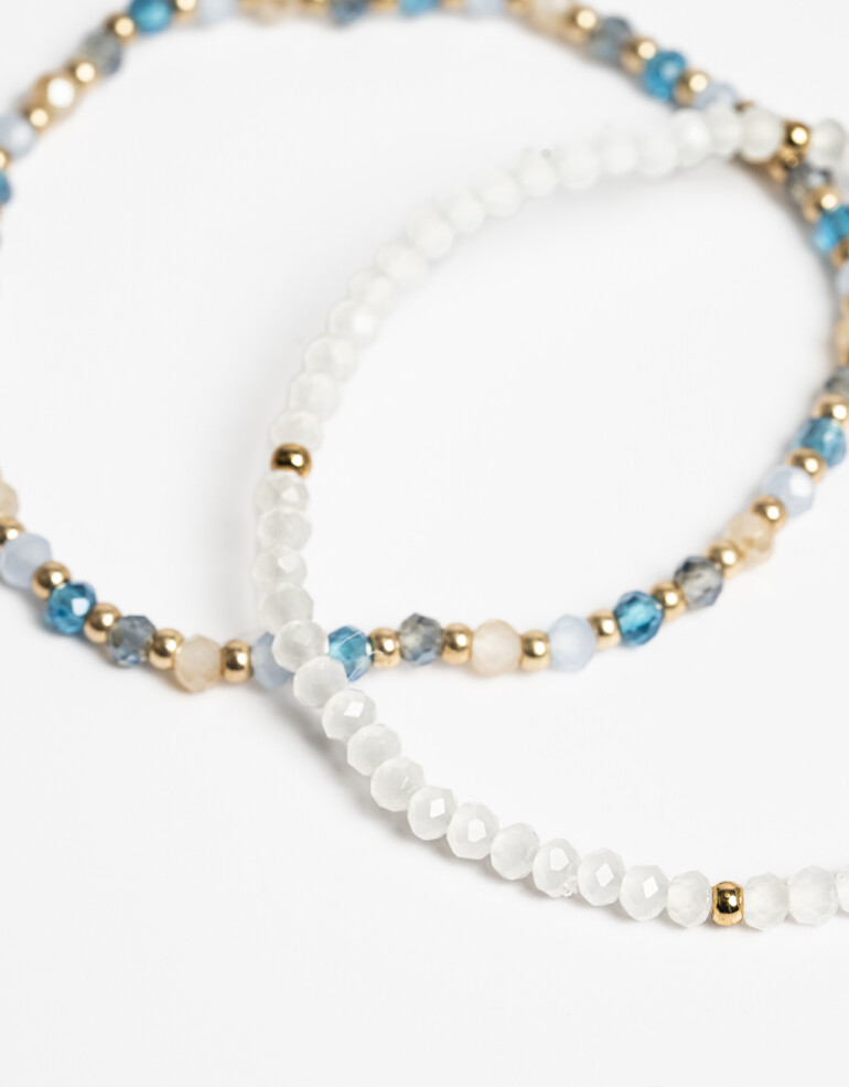 Pulseras Elásticas Sets Canutillos Set De Pulseras Elásticas - Dorado