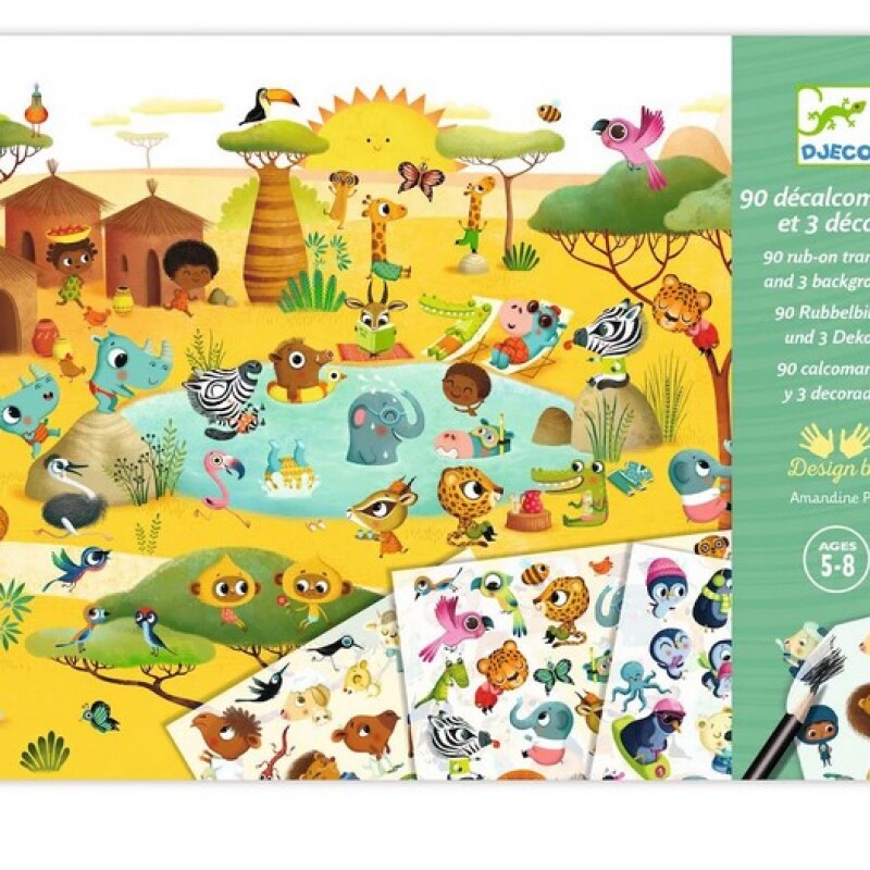 Set x90 calcos para transferir Animales