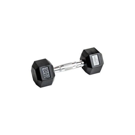 MANCUERNA HEXAGONAL ENGOMADA 8KG NEGRO