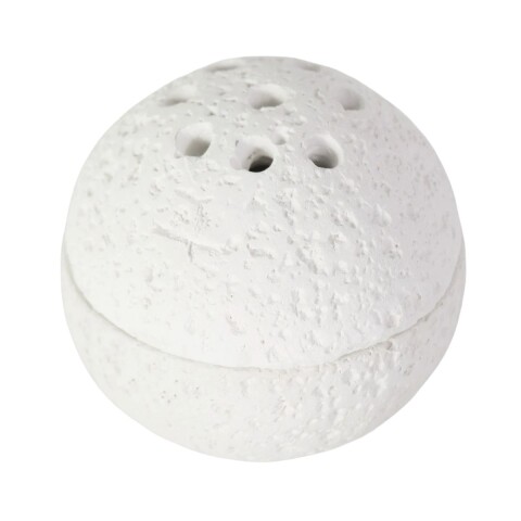 QUEMADOR BLANCO P/INCIENSO 3Pzas 8.5X7.5CM Unica