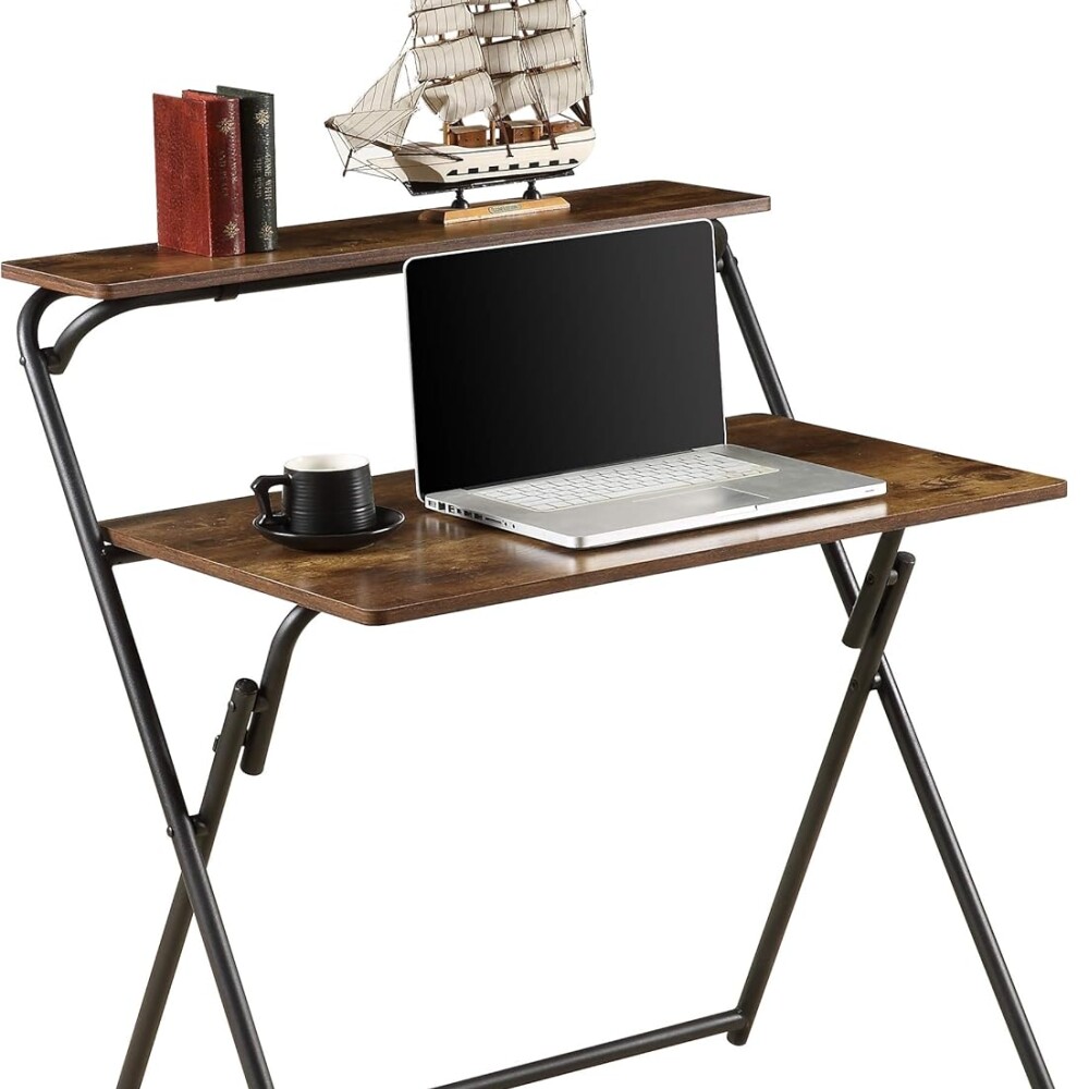 Escritorio plegable 1,00m Marrón rojizo