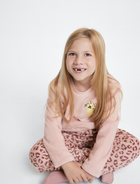 PIJAMA INFANTIL ESTAMPADO ROSA