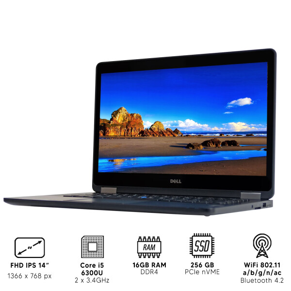 Notebook Dell Latitude E7450 I5 16gb Ram 256gb Ssd 14" NOTEBOOK RFPL DELL E7450 I5/16/256/14"