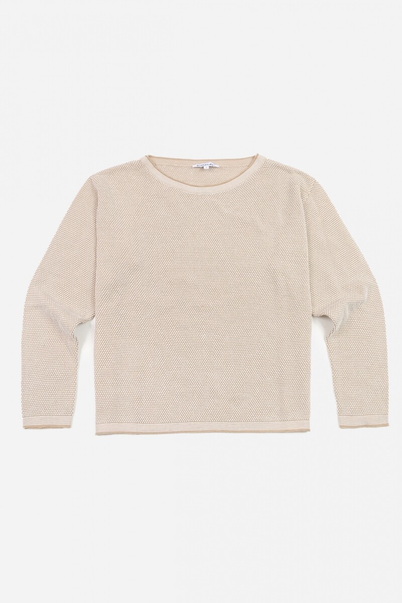 Sweater jaspeado - Mujer BEIGE