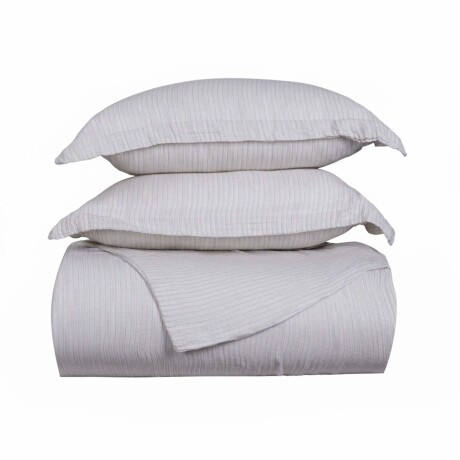 SET FDA. NÓRDICA RELAXED 1 PLAZA ALGODON MULTICOLOR COTTON GAUZE STRIPES