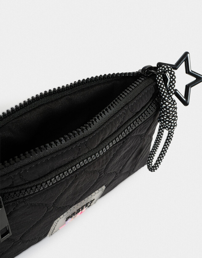 Porta Cosméticos Portacosméticos Puffy Negro - Negro
