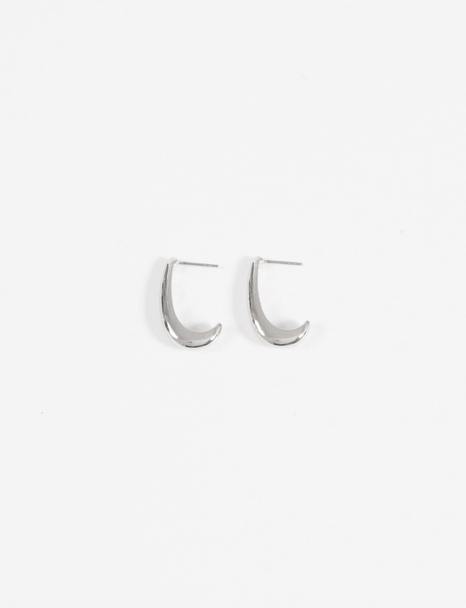 Aros largos antique - plateado 