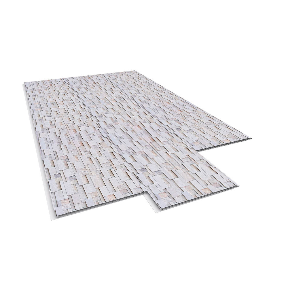 REVESTIMIENTO PVC PARA PARED MODELO PEDRA/CANDIDA - 0.25X6 MTS / Espesor: 10mm Revestimiento Pvc Para Pared Modelo Pedra/candida - 0.25x6 Mts / Espesor: 10mm