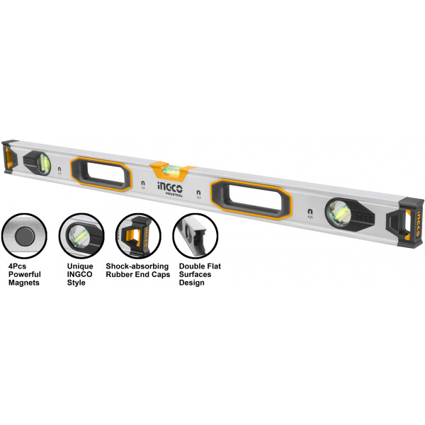 NIVEL IMANTADO 120CM ALUMINIO INGCO HSL38120M NIVEL IMANTADO 120CM ALUMINIO INGCO HSL38120M