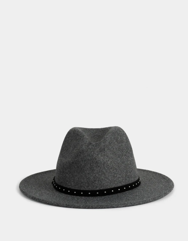 Sombreros Boho Sombrero Con Trim - Negro